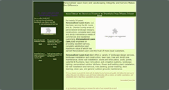 Desktop Screenshot of personalizedlawn.com